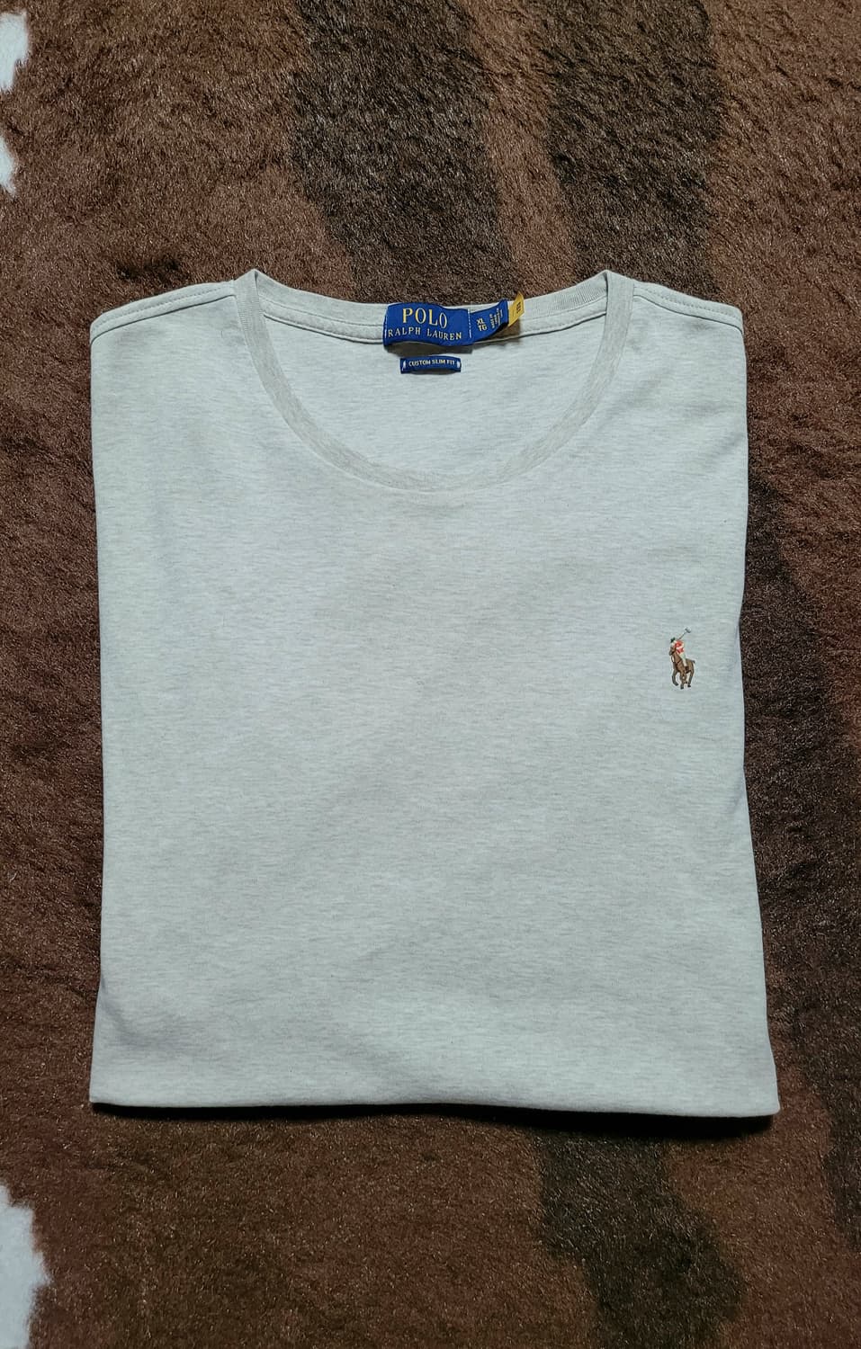 폴로 랄프로렌 남성용 아이보리 라운드 반팔티(XL) 상품이미지2