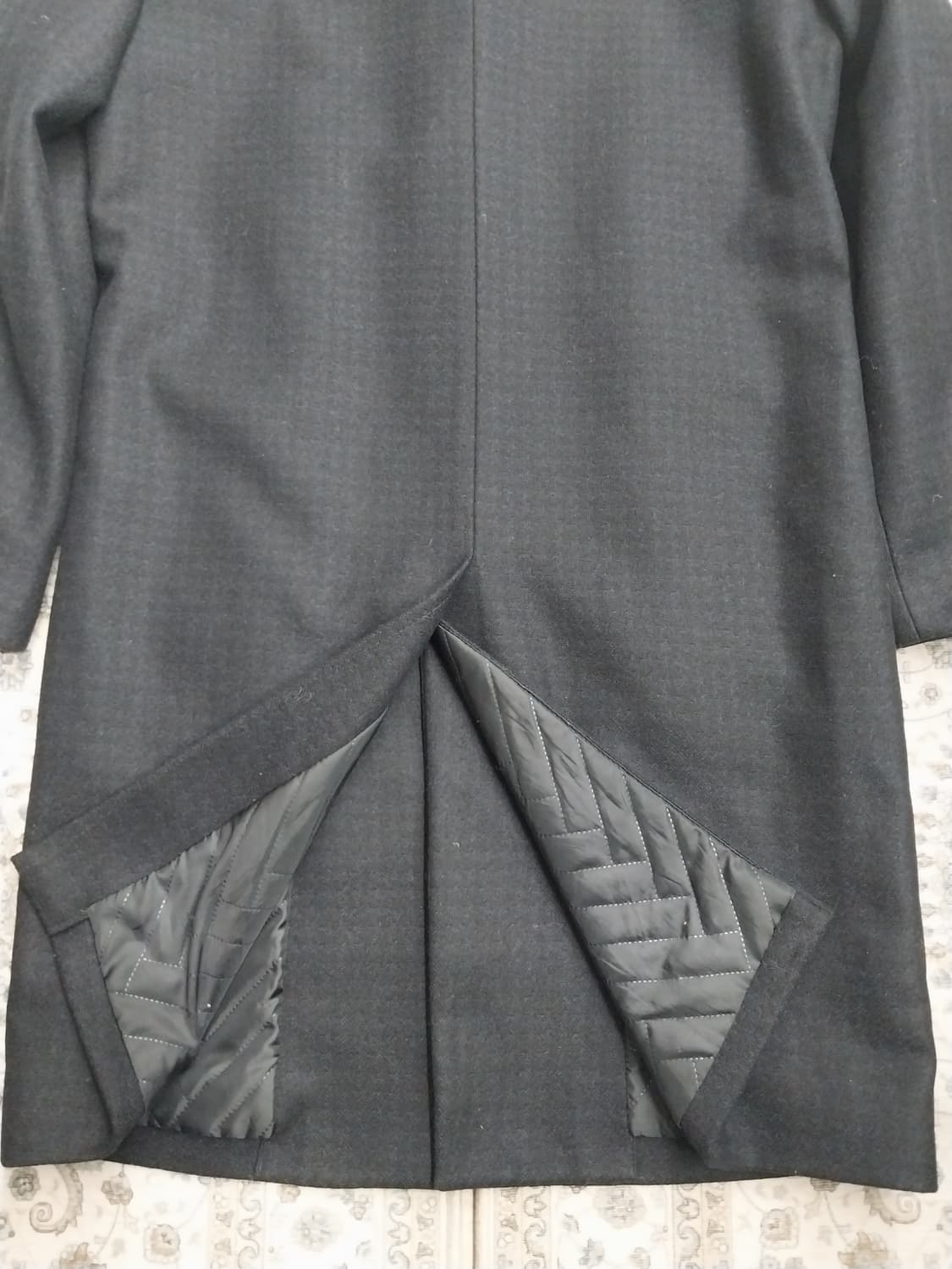 AND Z 잔 체크  롱 코트 95 상품이미지4