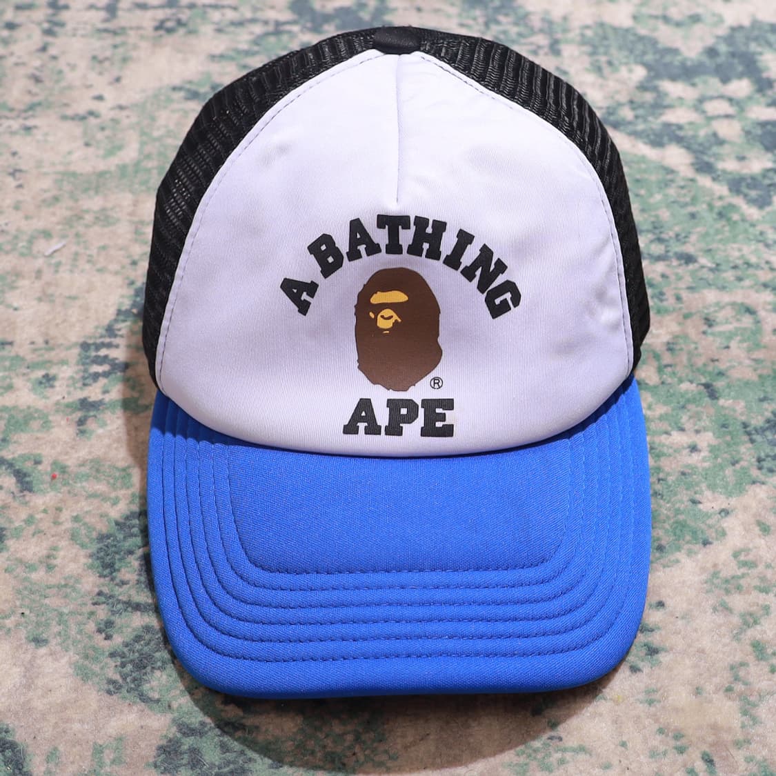 BAPE 베이프 컬리지 투톤 메쉬캡 모자 정품 상품이미지2