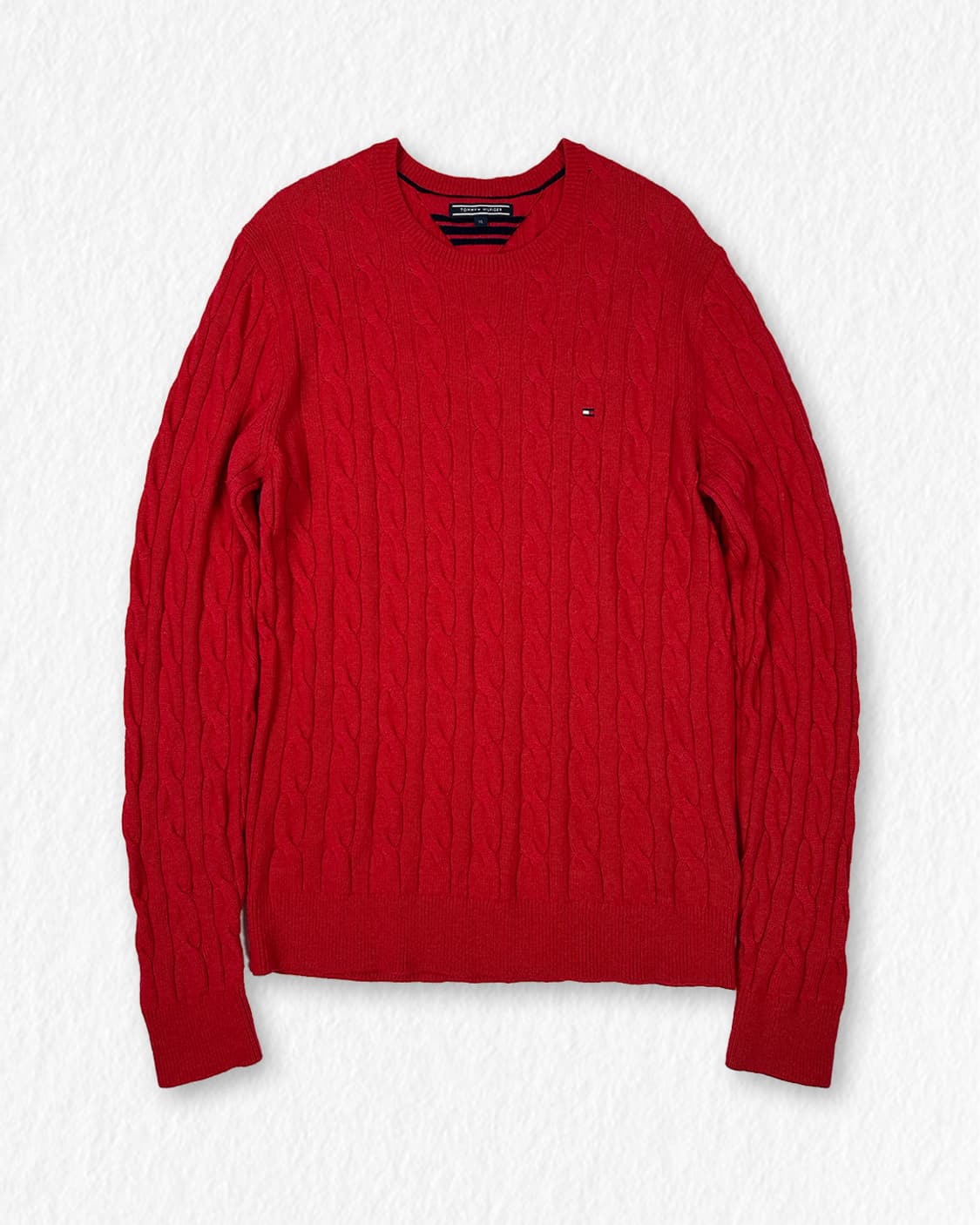 타미힐피거 케이블 니트 레드 상품이미지1