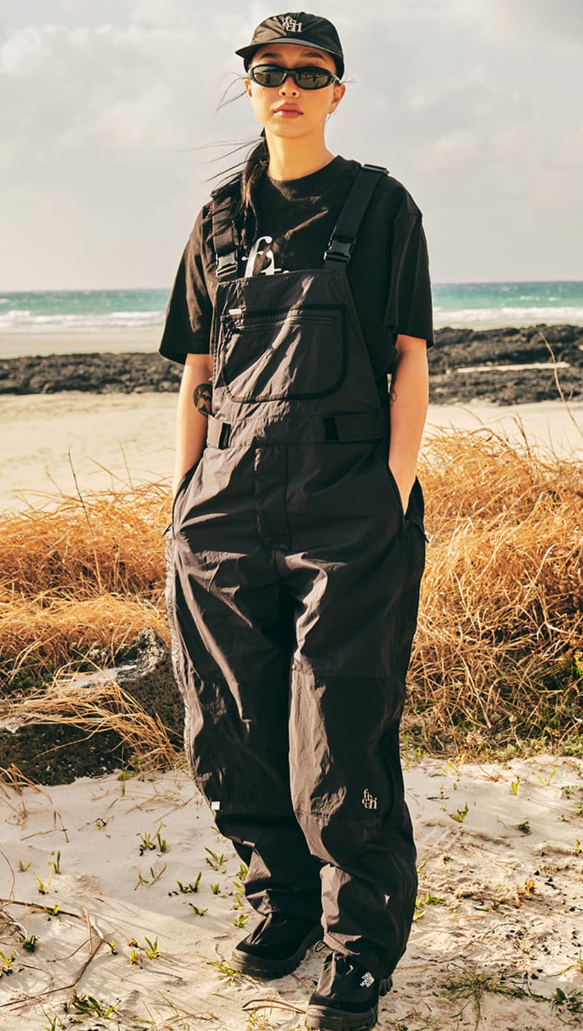 패치선데이 fetch sunday PERTEX 오버롤 블랙 상품이미지4