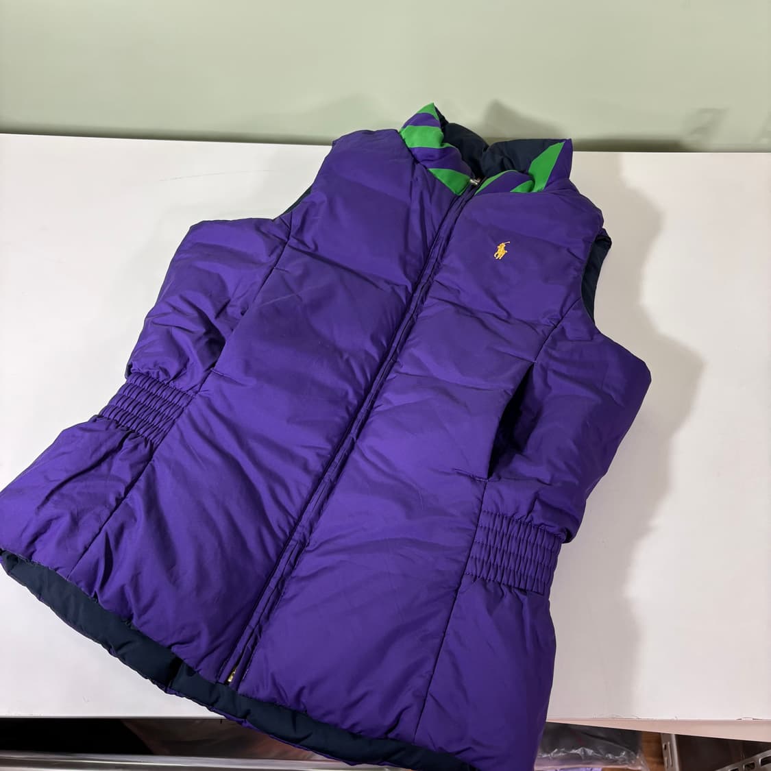 12-14Y 폴로랄프로렌 키즈 네이비 리버시블 패딩베스트 상품이미지4