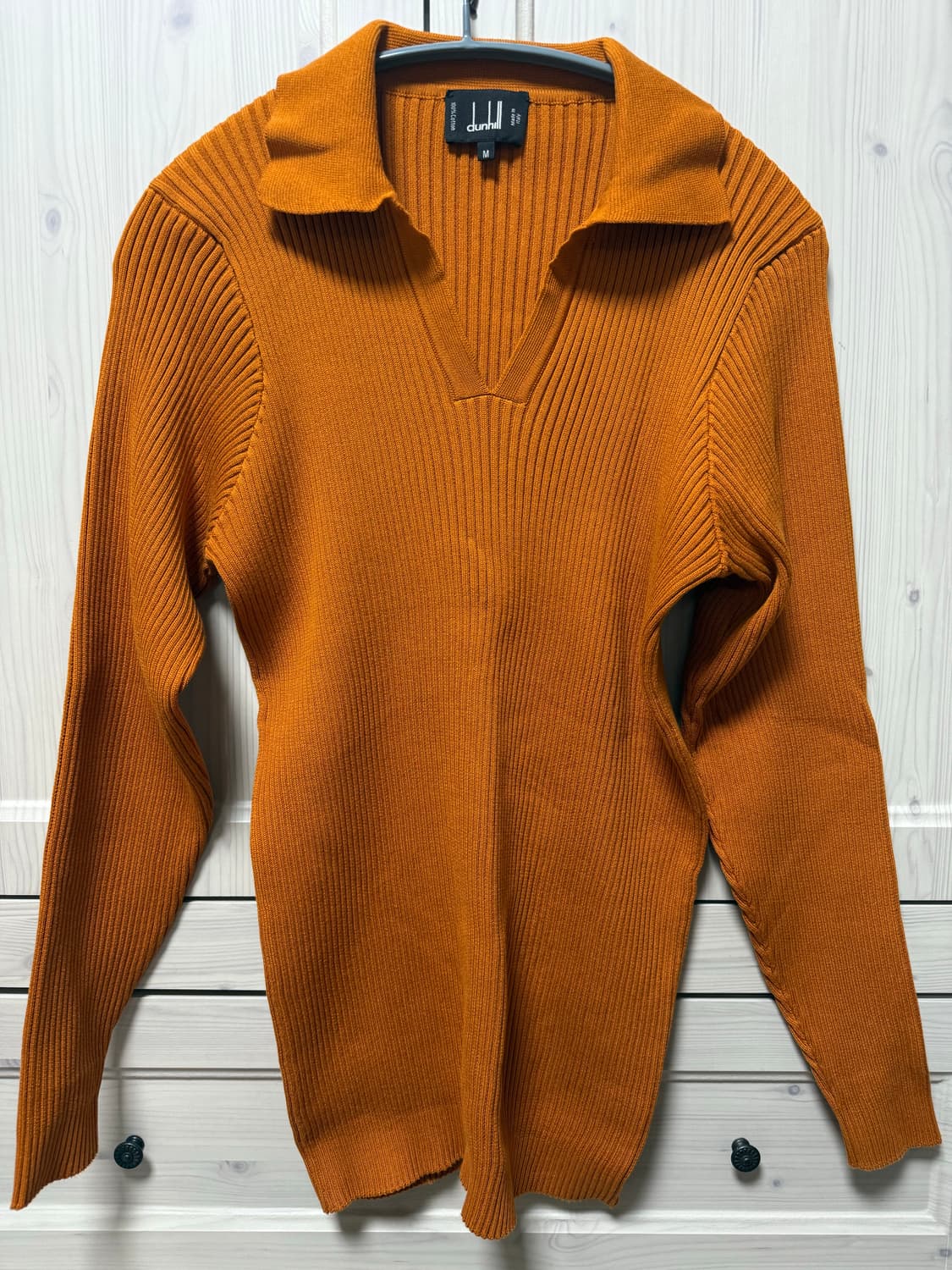 던힐 오렌지 골지 니트 M 상품이미지1