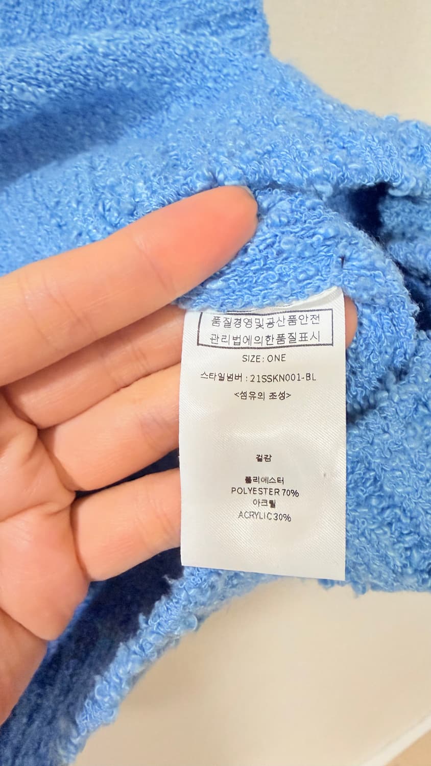 룩캐스트 블루매그 니트 베스트 조끼 정가 78,000원 실착 1회 신품컨 상품이미지7