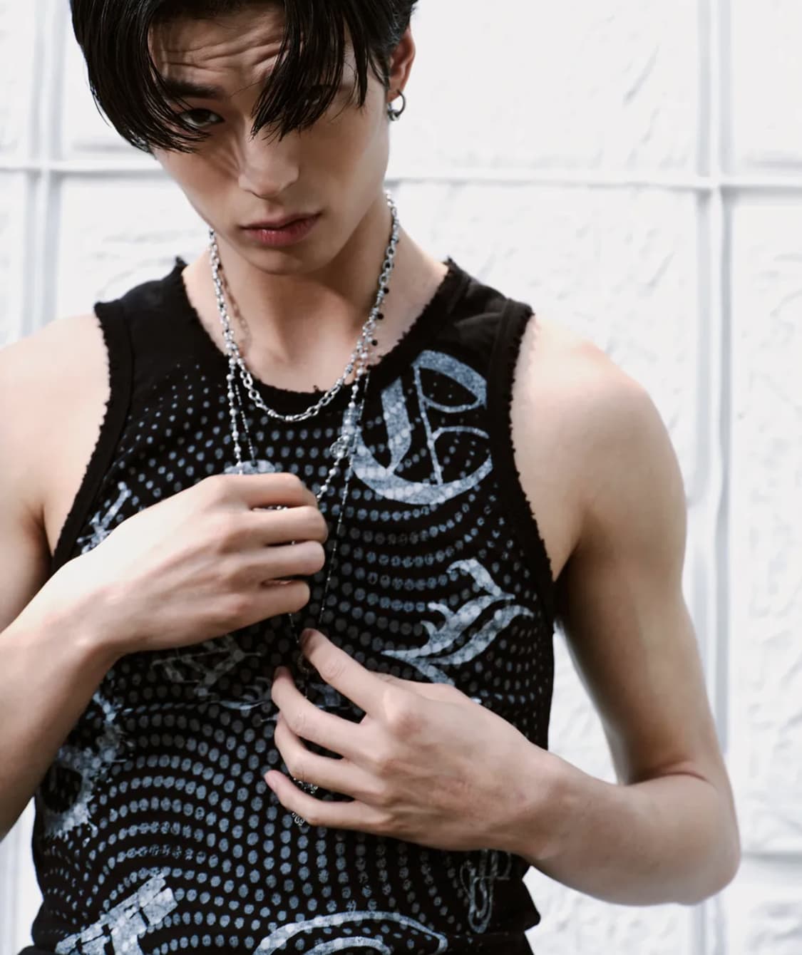 레씨토 Diploma 슬리브리스 민소매 탑 블랙 상품이미지2