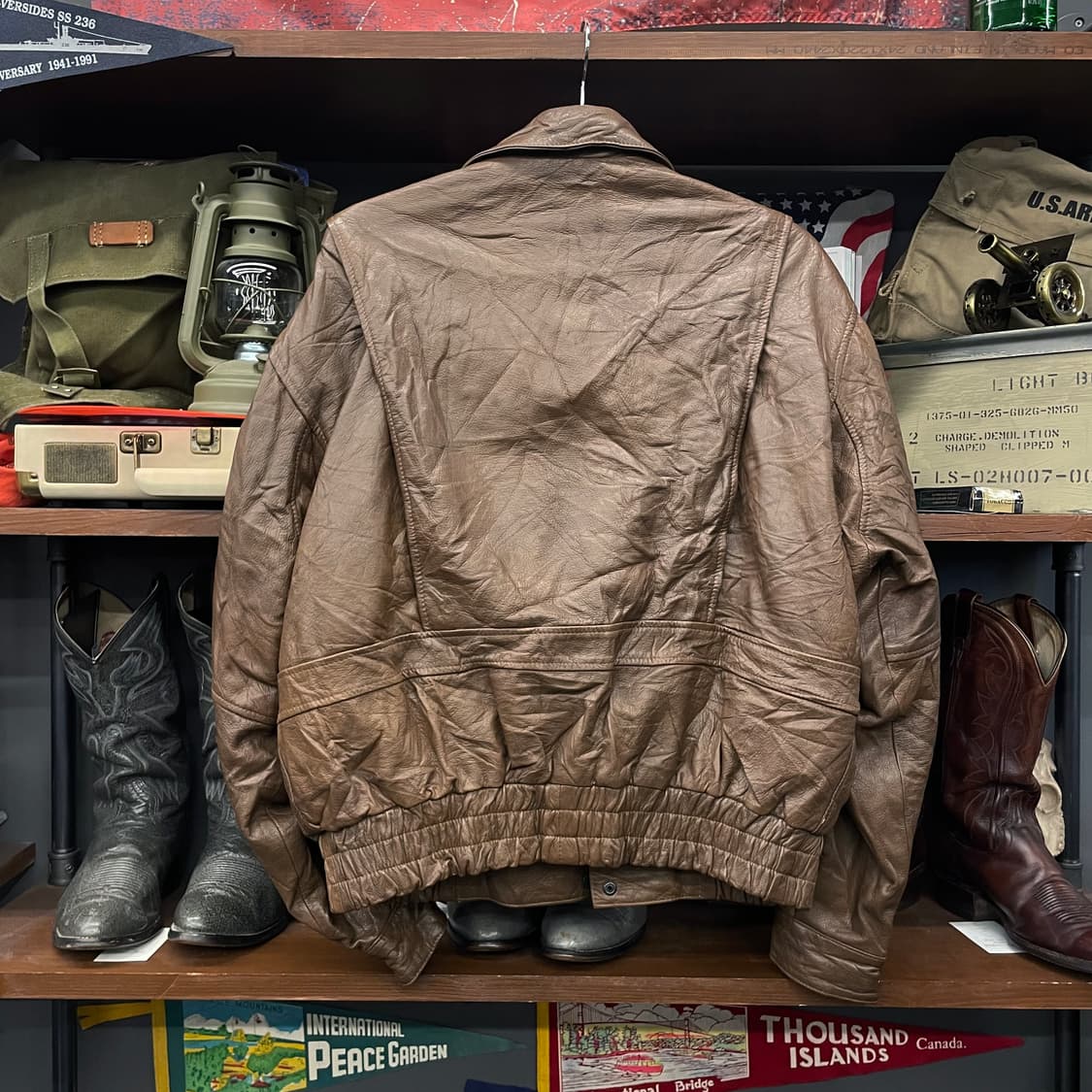 스튜어트 맥과이어 플라이트 리얼 레더 A2 자켓 상품이미지2