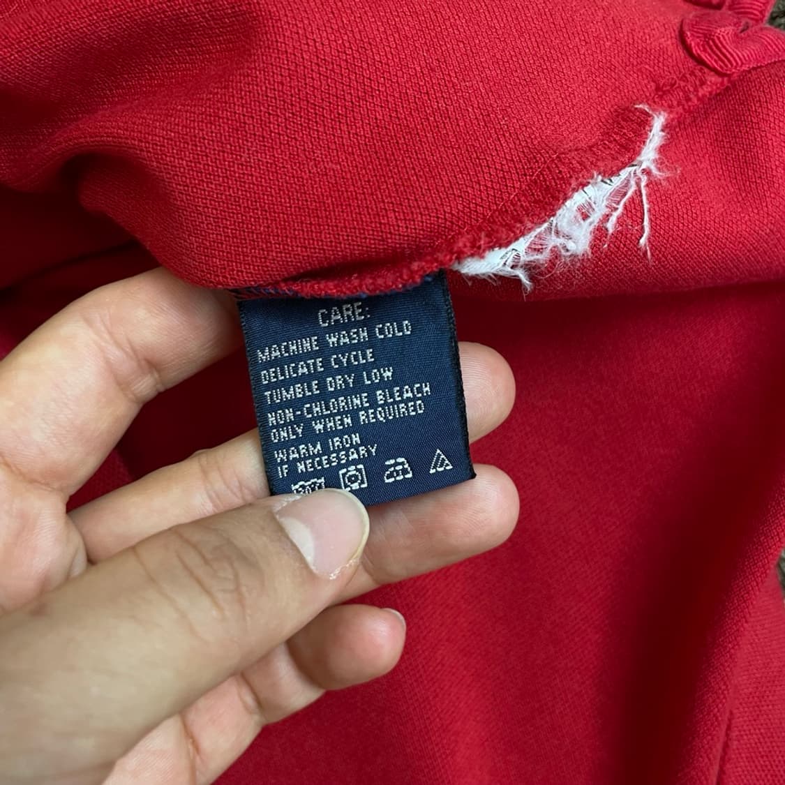 랄프 로렌 Ralph Lauren 레드 빅포니 반팔 카라티 S 상품이미지4