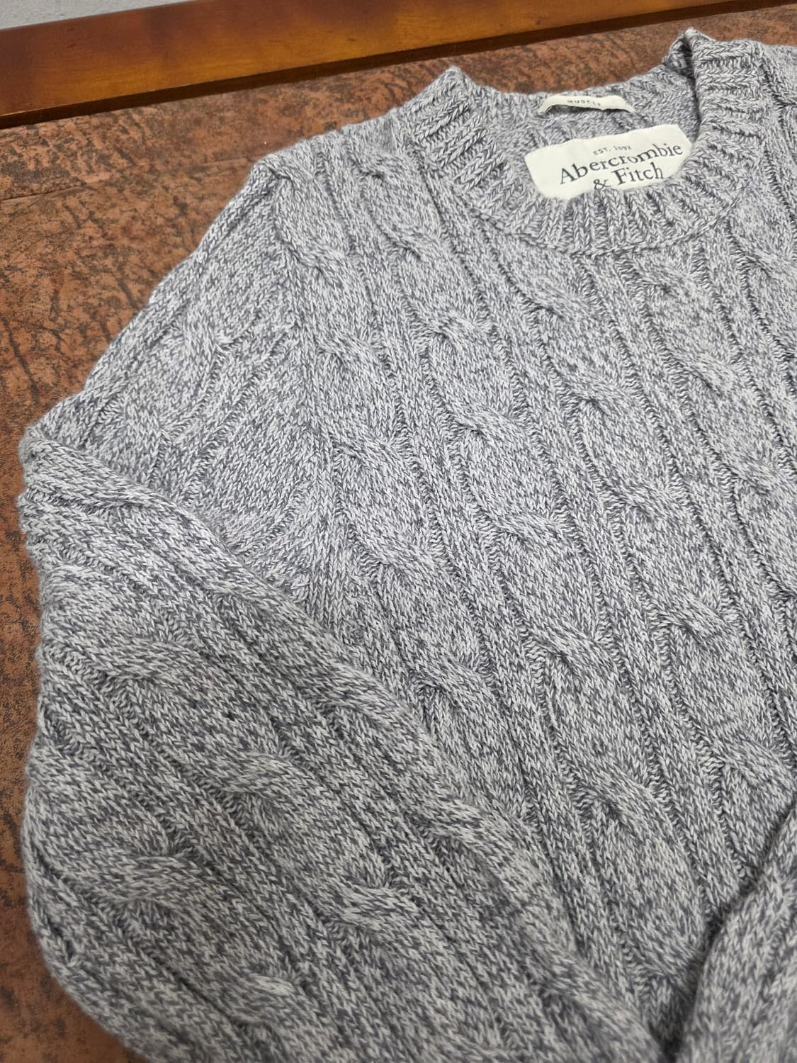 아베크롬비 캐시미어 블렌드 케이블 니트 M 상품이미지5