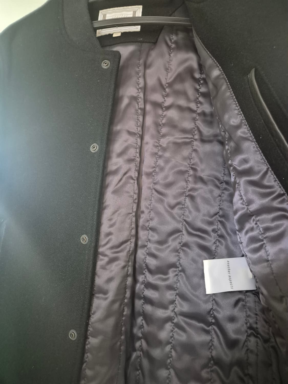 어나더애스펙트 램스킨(양가죽) 바시티 자켓 상품이미지6