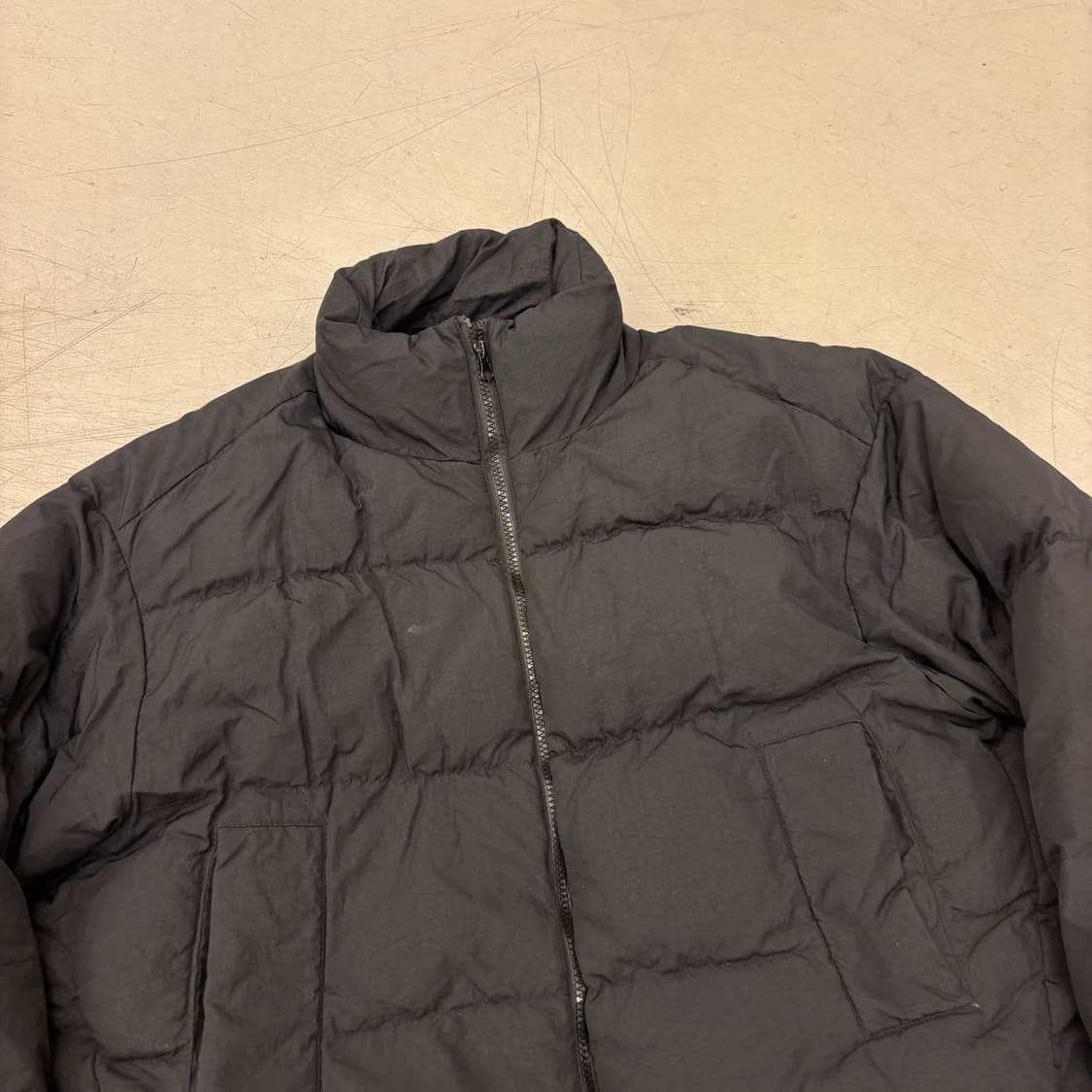 빈티지 블랙 크롭 패딩 상품이미지2