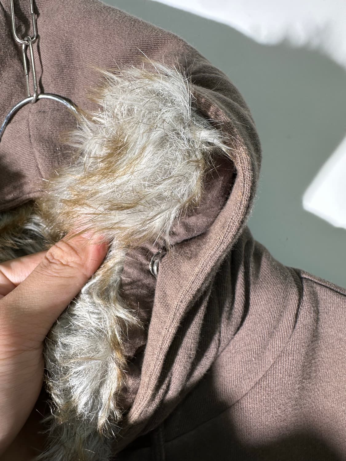 빈티지 퍼후드 집업 상품이미지4