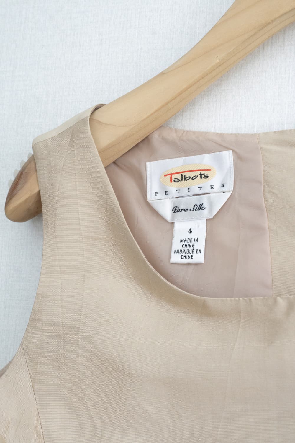 Talbots pure silk vest 상품이미지2