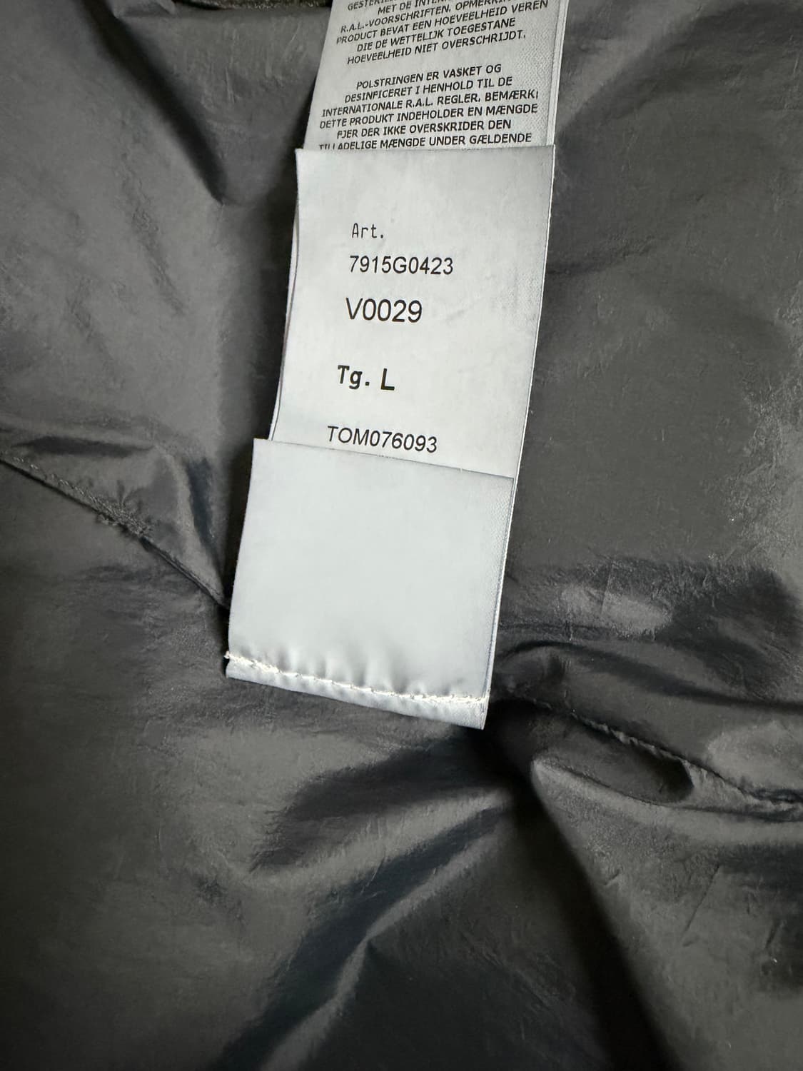 스톤아일랜드 크링클랩스 조끼패딩 블랙 L 상품이미지7