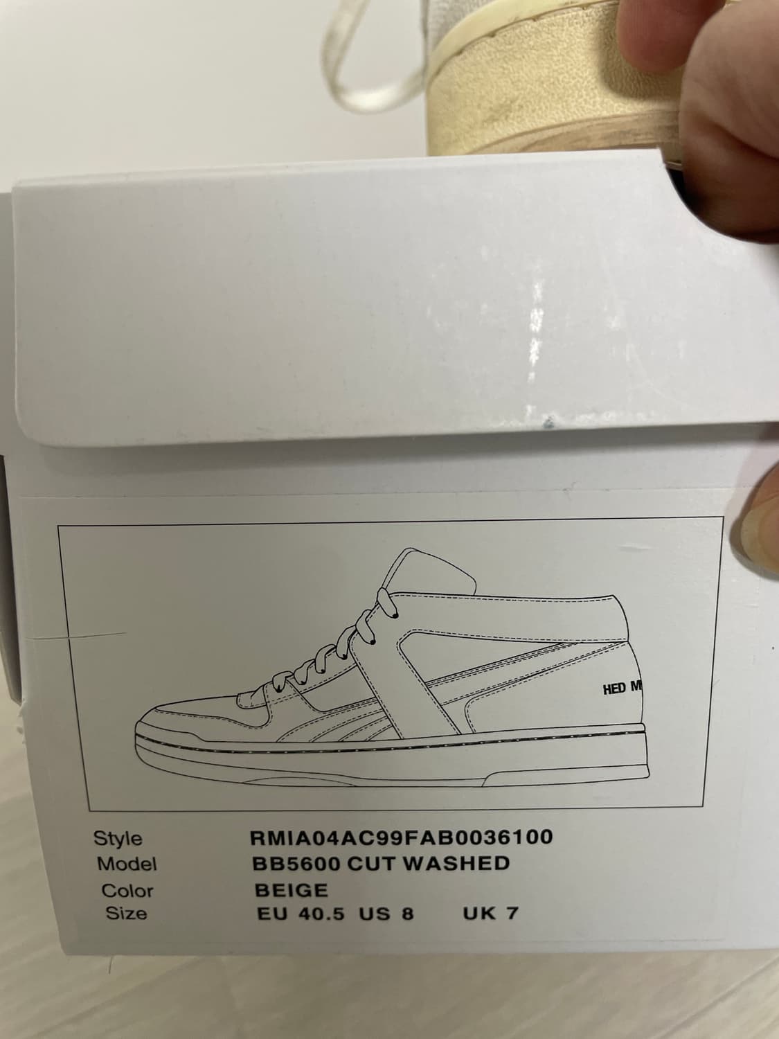 리복 컷 워시드 화이트 상품이미지2