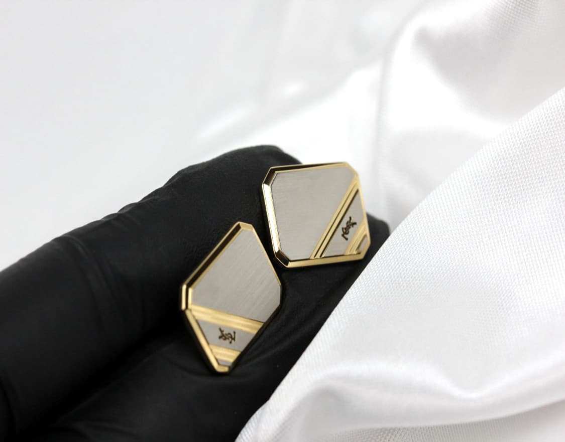 입생로랑 A+등급 남자 명품 커프스 빈티지 상품이미지6