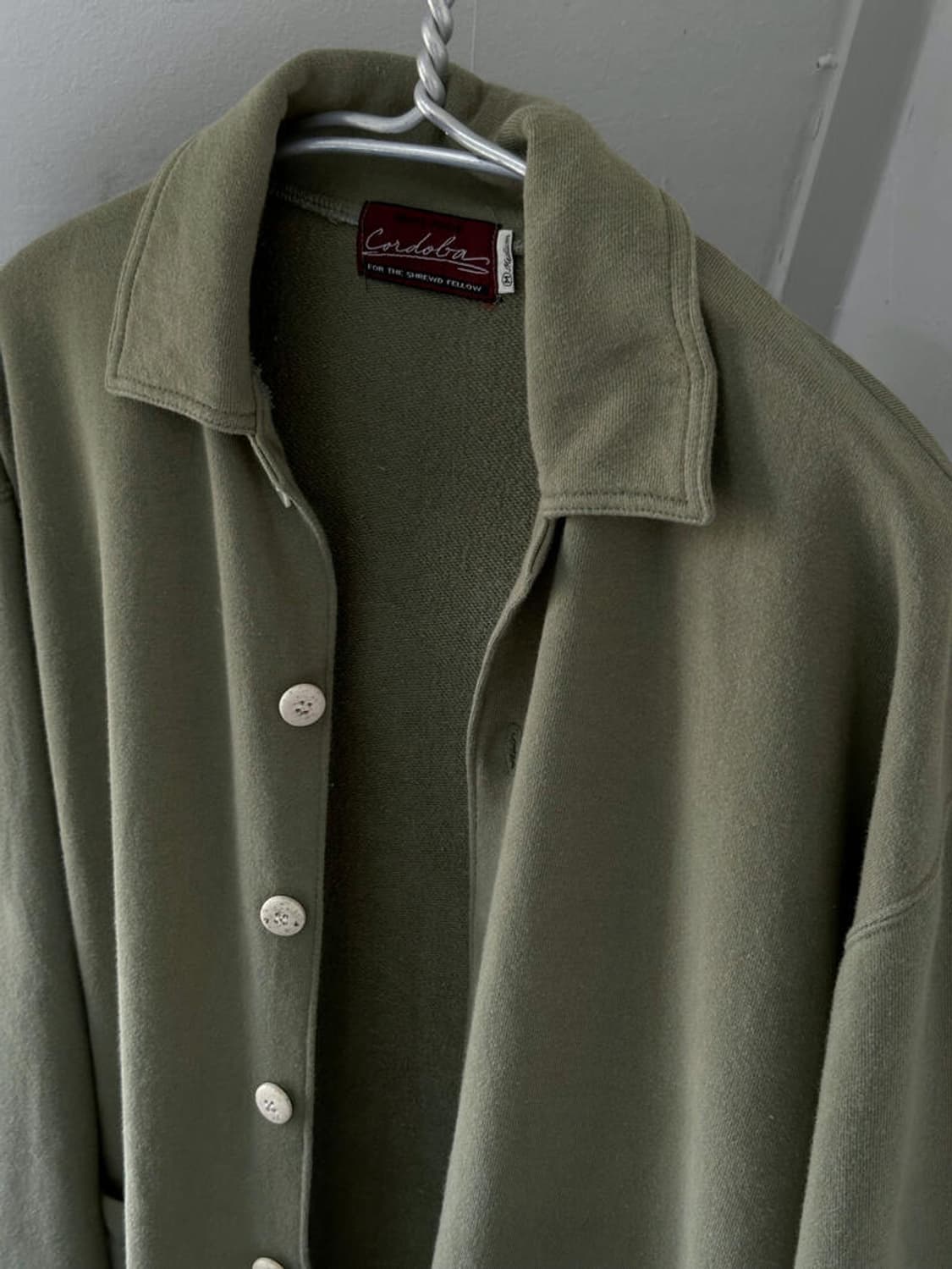 Cotton sweat fabric soft single jacket 상품이미지3