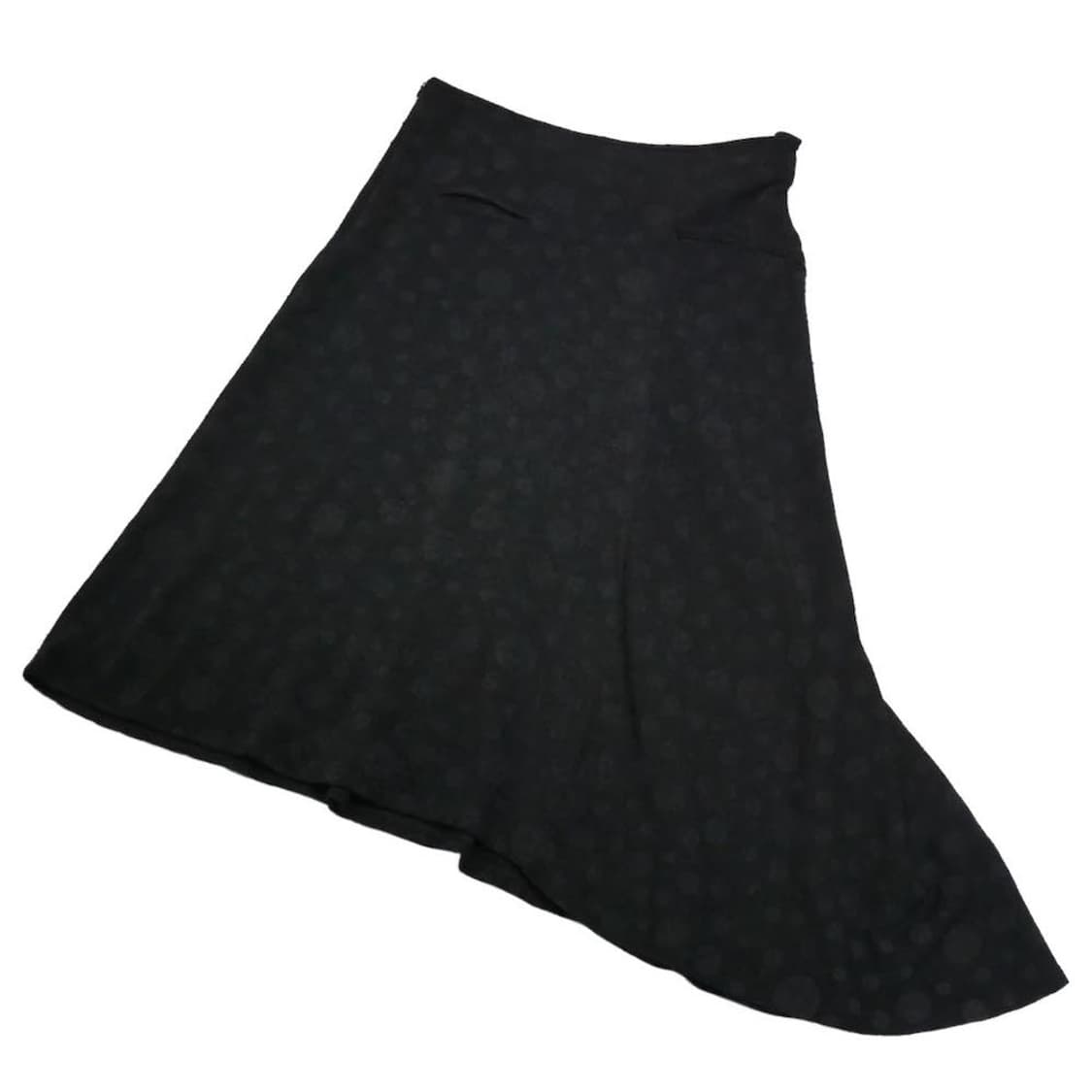 요지 야마모토 느와르 닷패턴 비대칭 스커트 상품이미지3