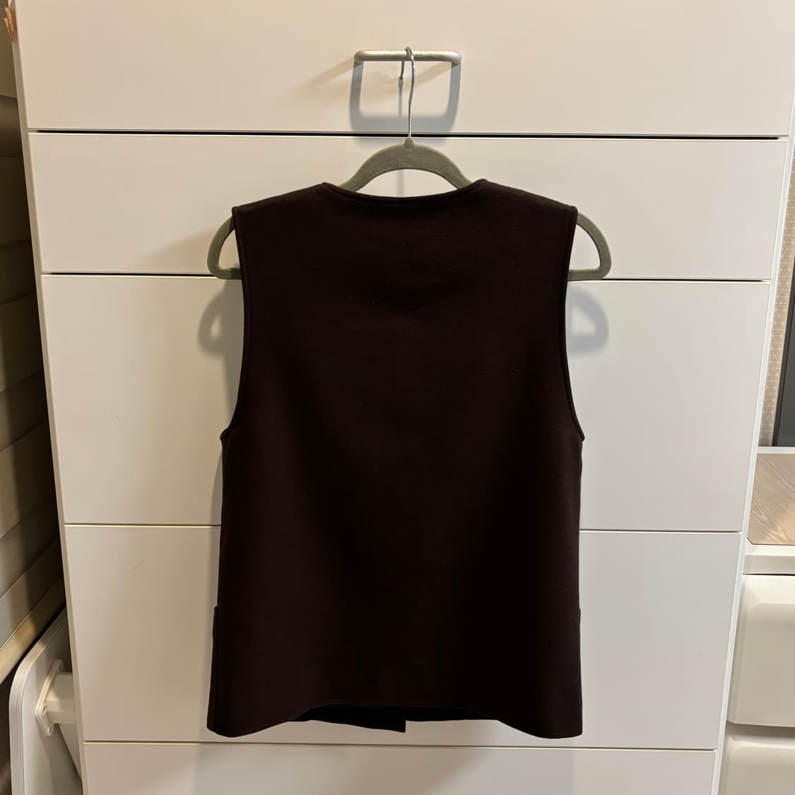 끌로에 모카 브라운 울 100% 조끼 베스트 상품이미지5