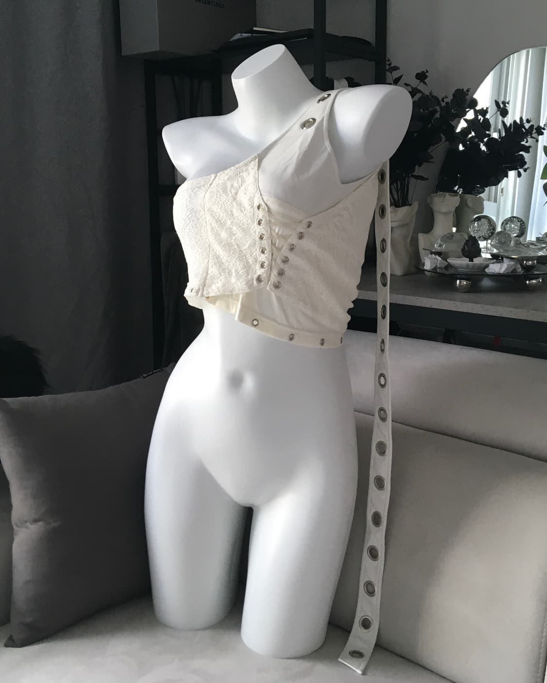 ༒ SATURN LAYERS SET-UP PIECE IN WHITE 상품이미지1