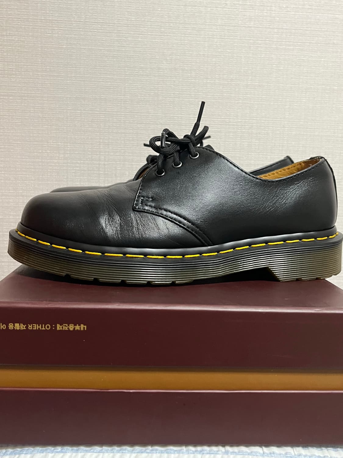 닥터마틴1461 3홀 스무스 나파레더 uk4(230) 블랙  상품이미지2