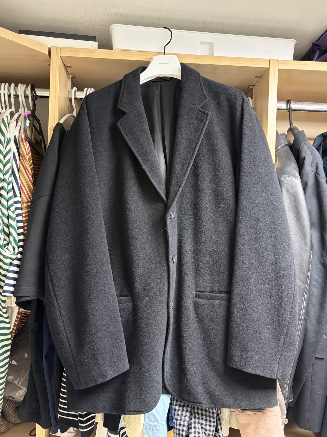 오라리 21AW 캐시미어 울 모저 자켓 5사이즈 상품이미지1