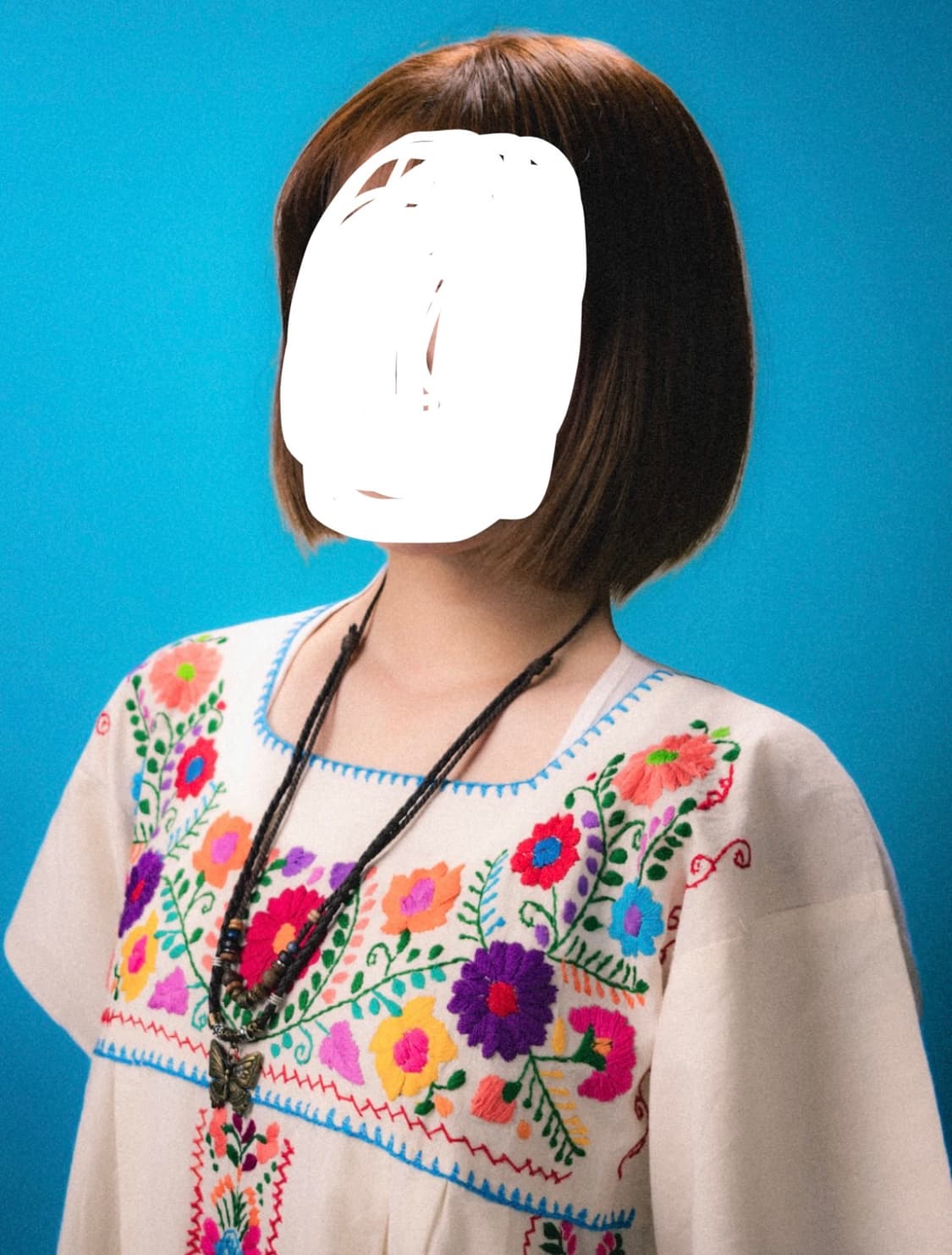 (착용샷 O) 빈티지 하구미 멕시코 자수 원피스 상품이미지9