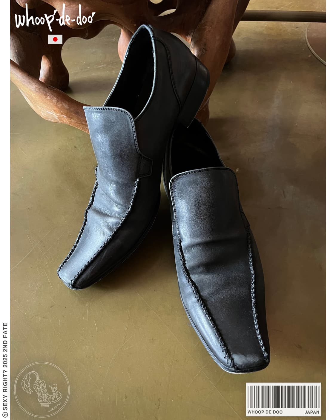 Whoop de doo Long-nose Leather Loafer 상품이미지1