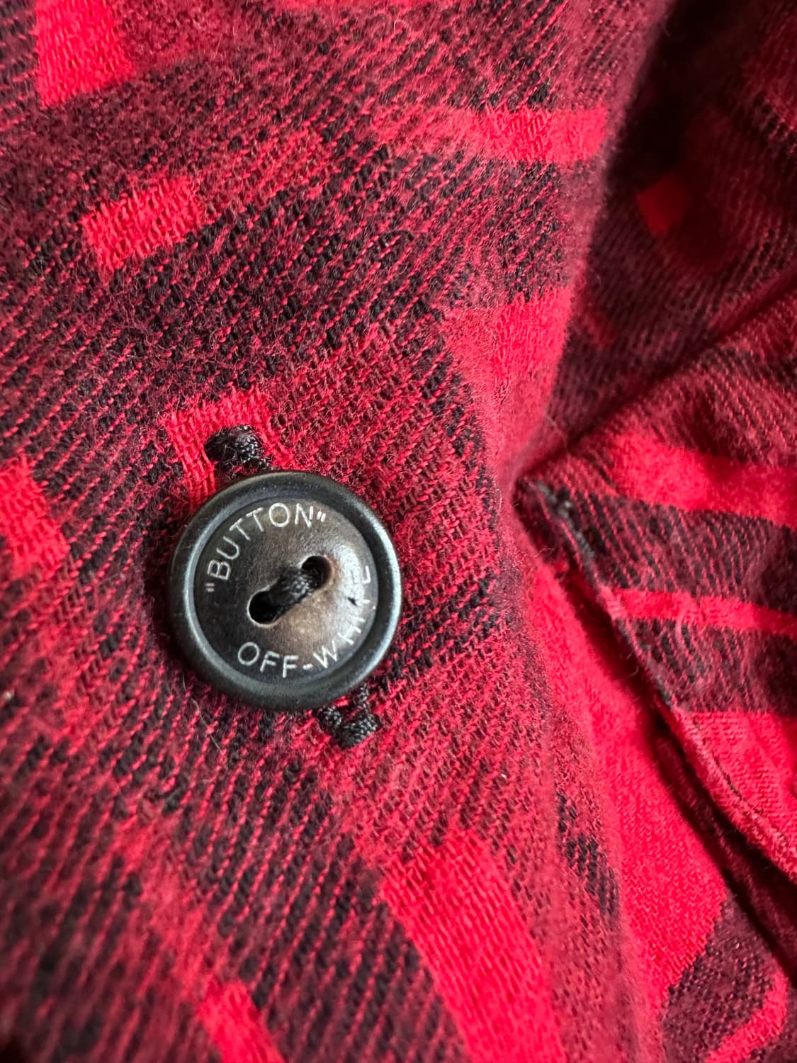 오프화이트 콘트라스트 체크 레이어드 셔츠 상품이미지7