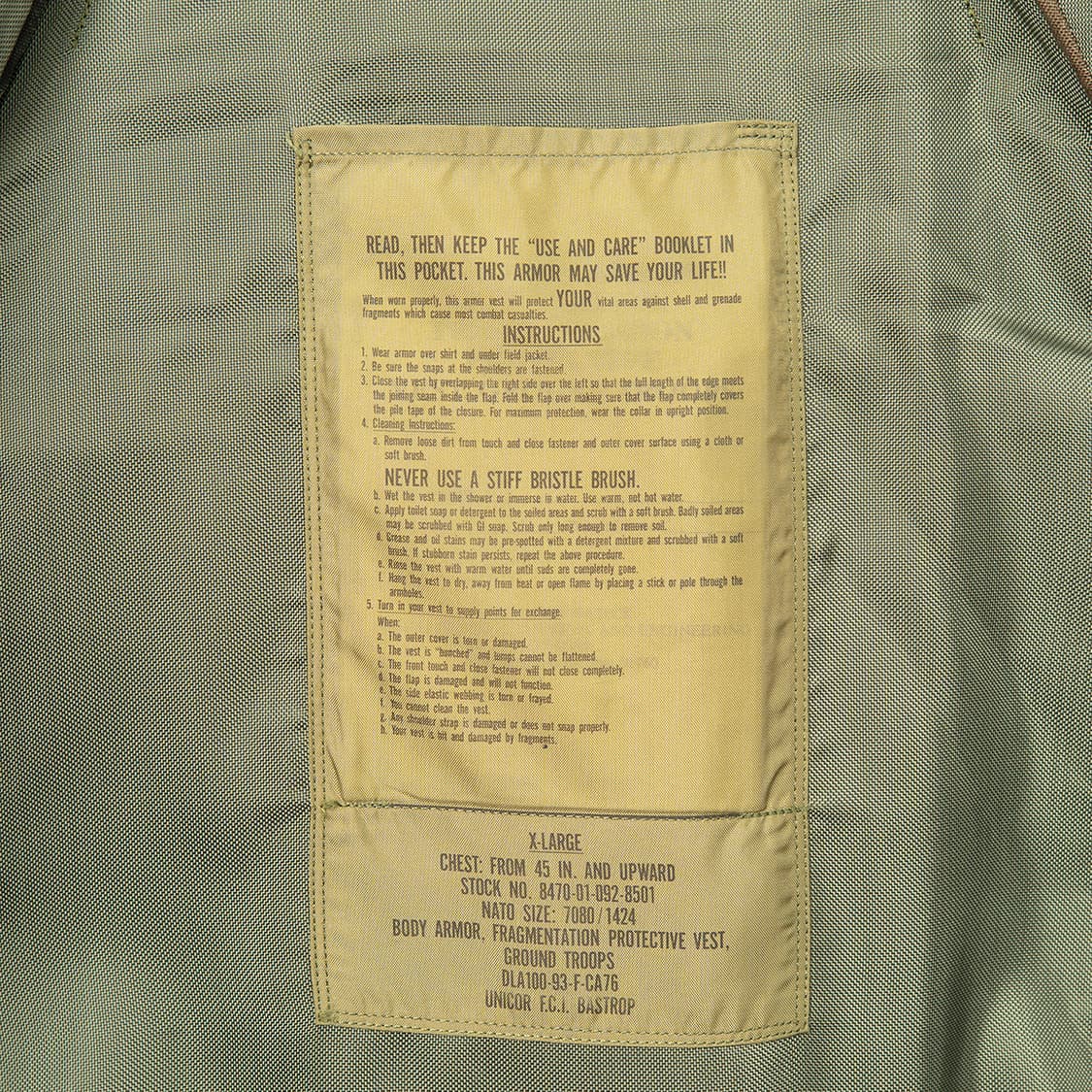 [XL] 90s 미군 PASGT 바디아머 베스트 방탄조끼  상품이미지6