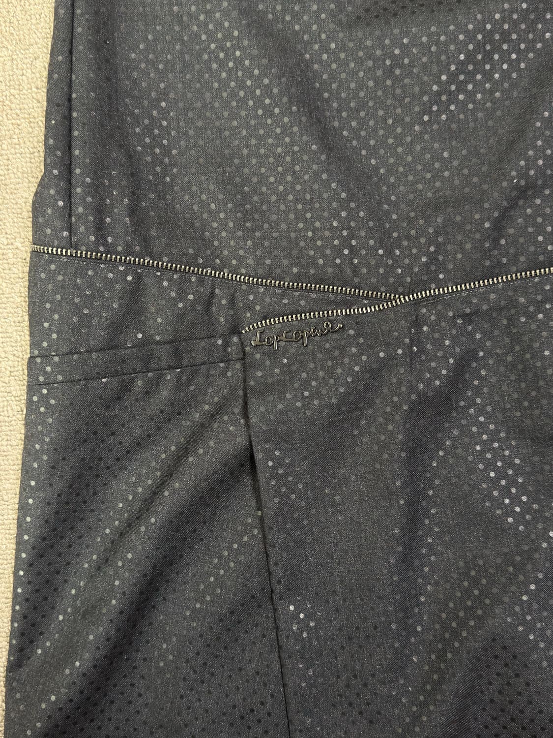 cop copine 차콜 도트 슬리브 원피스 상품이미지3