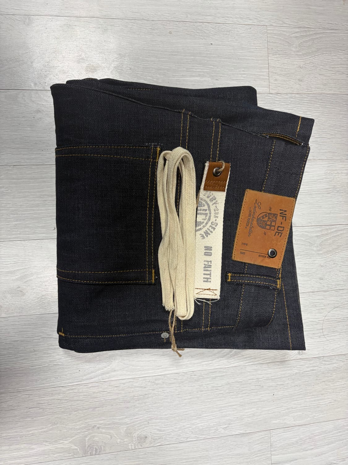 Nofaithstudios 재패니즈 루즈핏 데님 블루 m 상품이미지1