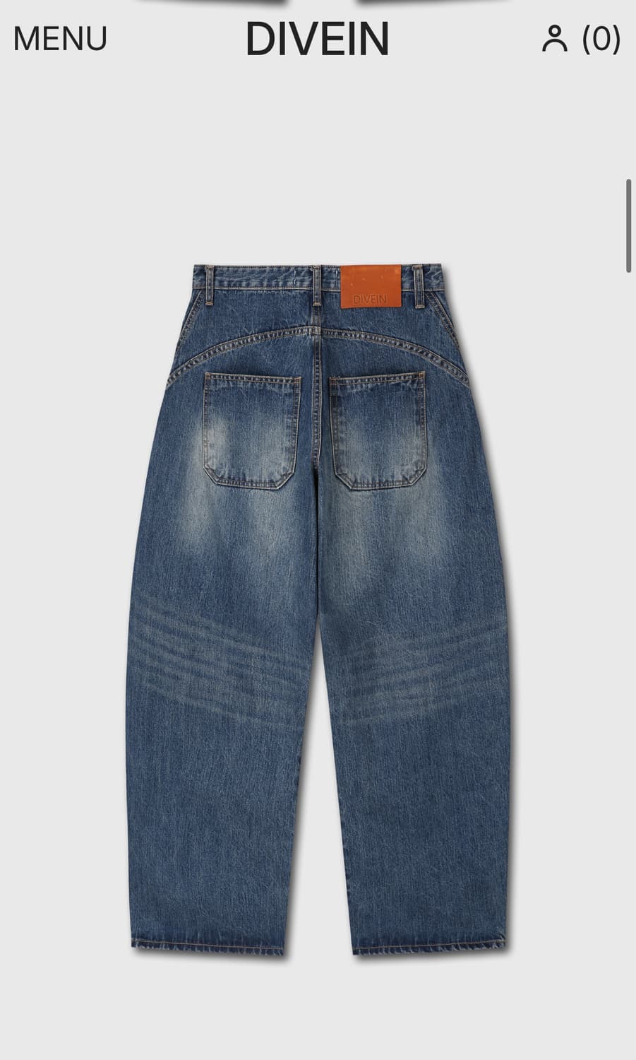 [0] DIVEIN 다이브인 WIDE CURVED DENIM PANTS 상품이미지2