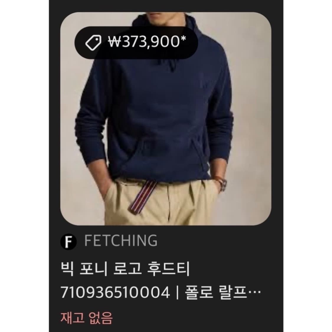폴로 랄프로렌 빅포니 후드 네이비 상품이미지3