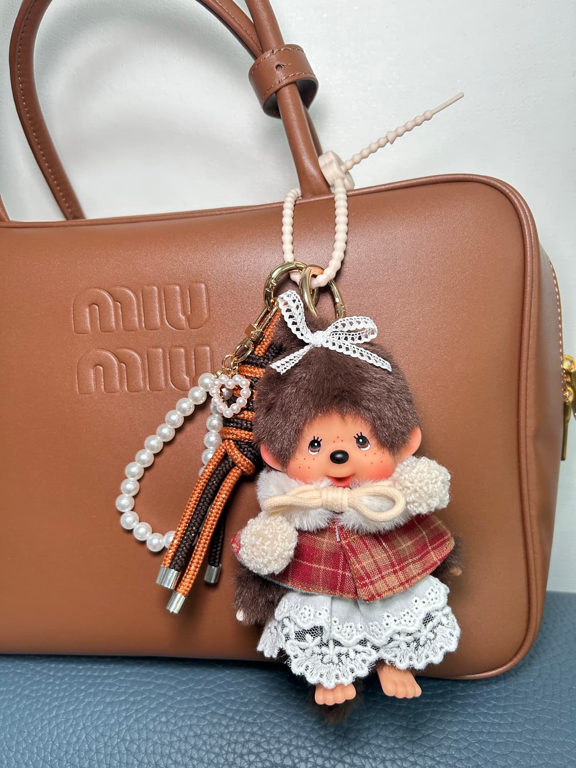 (39)정품몬치치 🤎🧡레이스체크 상품이미지1