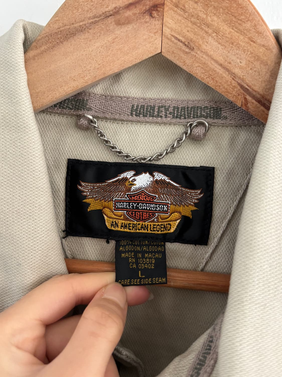 Harley Davidson 할리데이비슨 베이지 트러커 자켓 상품이미지9