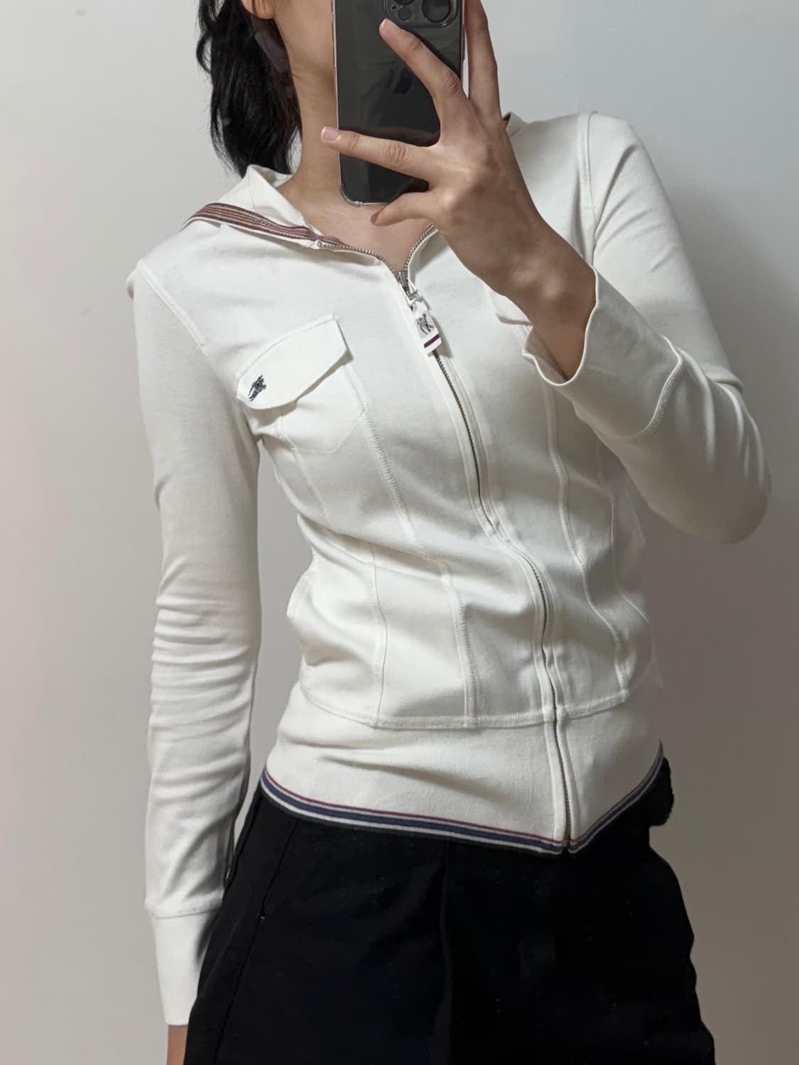 버버리 기마로고 후드 집업 상품이미지2