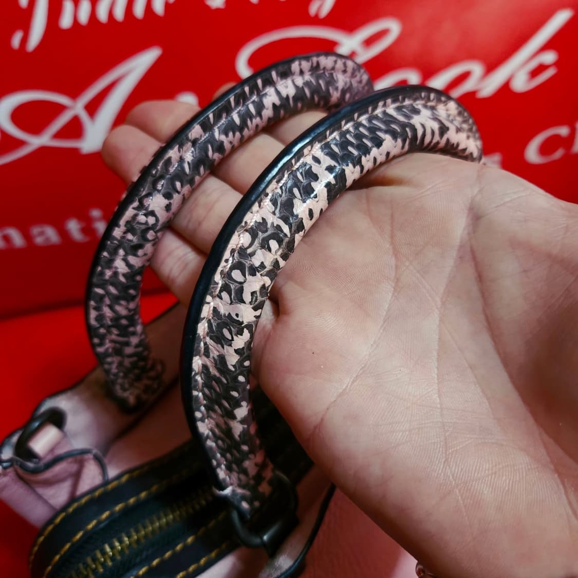 코치(Coach) 로그25 패블레더 위드 컬러블럭 스네이크 토트백 상품이미지7