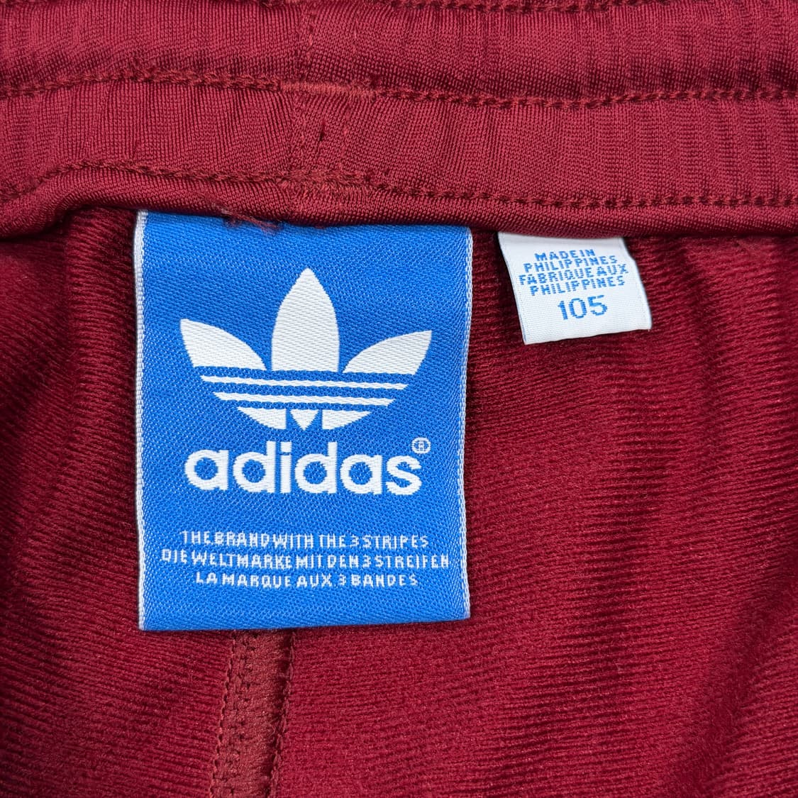아디다스 빈티지 희귀 구파 파이어버드 버건디 레드 트랙팬츠 바지 XL 상품이미지4