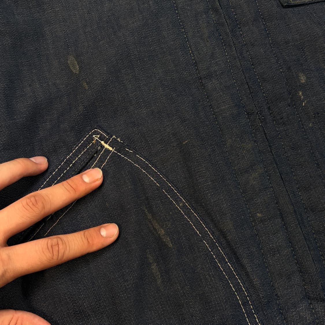 [XL] 70s LEE 191-LB 데님 워크자켓 상품이미지6