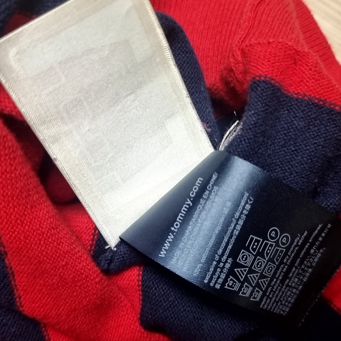 타미힐피거 스트라이프 니트 레드 네이비(100-105) 상품이미지6