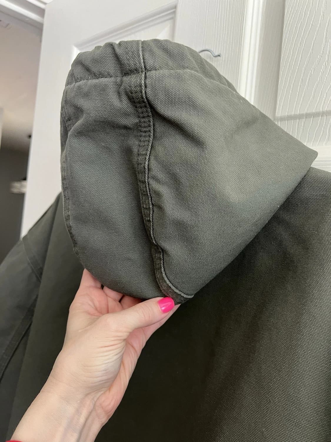 칼하트 J318 후드집업 자켓 모스 그린 상품이미지6