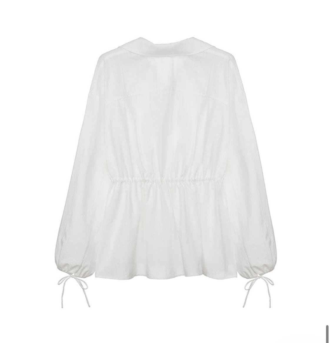 (새상품)RAIVE 스트링 셔츠 원피스 상품이미지4