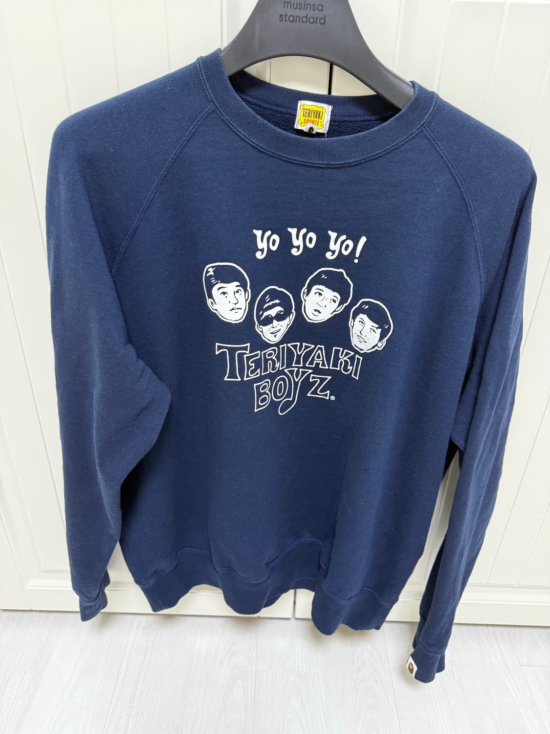 A BATHING APE 테리야키보이즈 맨투맨 네이비 상품이미지1