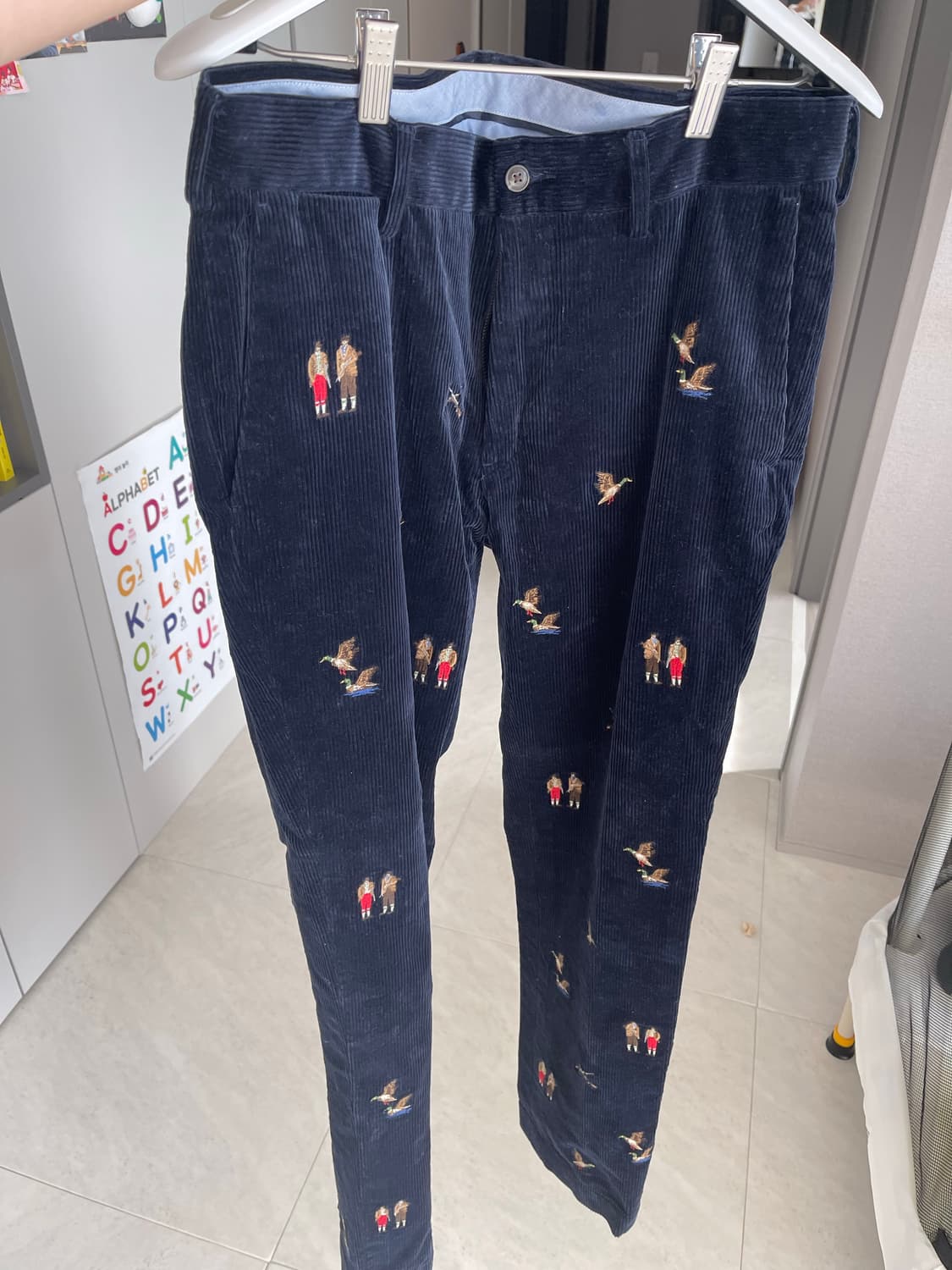 폴로 클래식핏 정품 코듀로이 바지 32 상품이미지3