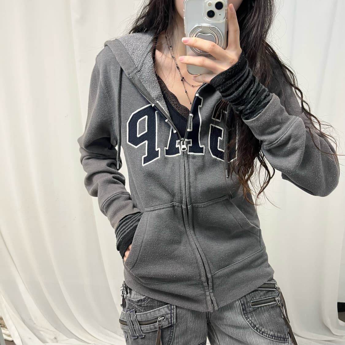 GAP Gray Hoodie Zip-up  상품이미지3
