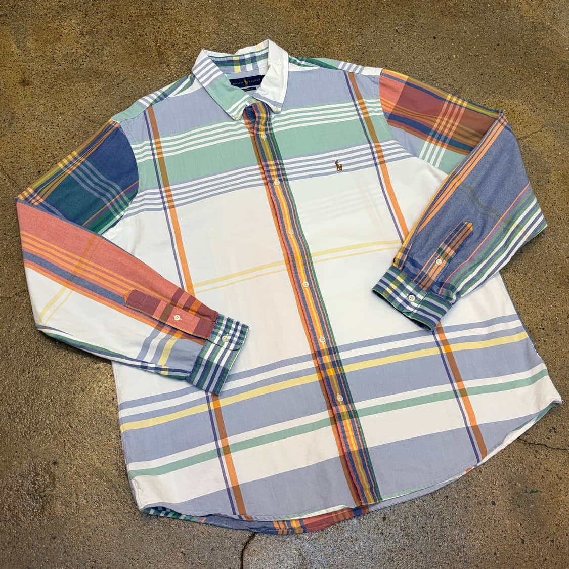 새상품급 미국 빈티지 폴로랄프로렌 긴팔 체크셔츠 상품이미지2