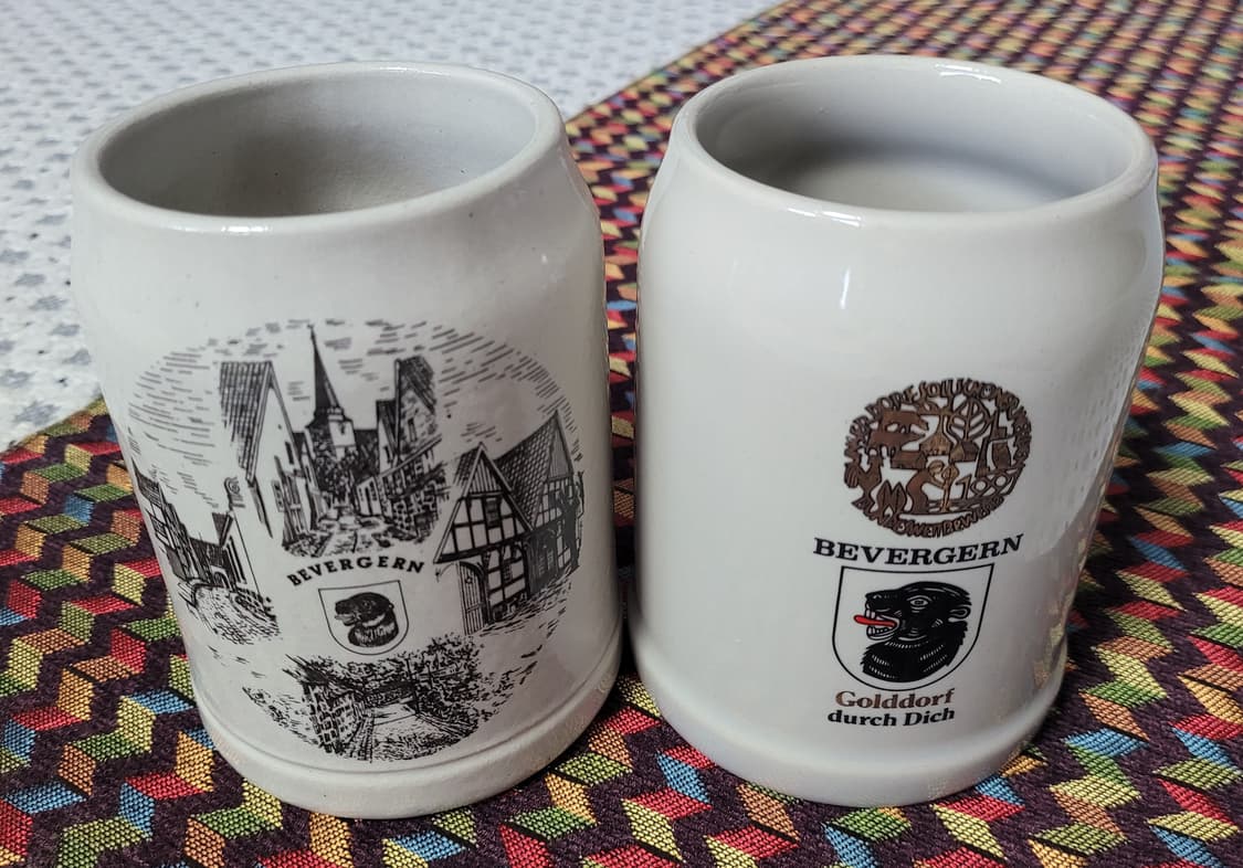 독일 도자기 맥주잔 2개 1셋트 상품이미지1