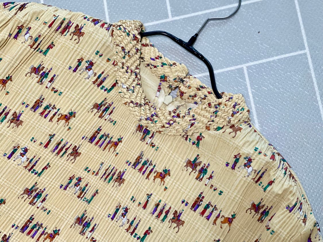 일본빈티지 플리츠 블라우스 상품이미지1