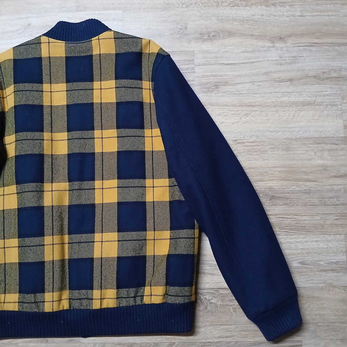 lacoste 라코스테 라이브 악어 모직 타탄체크 블루종 자켓 점퍼 상품이미지5