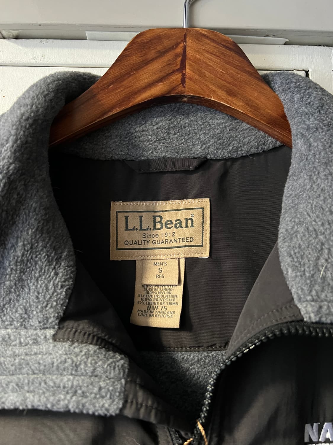 [S]엘엘빈 USA 플리스 라이닝 블랙 웜업 자켓 상품이미지2